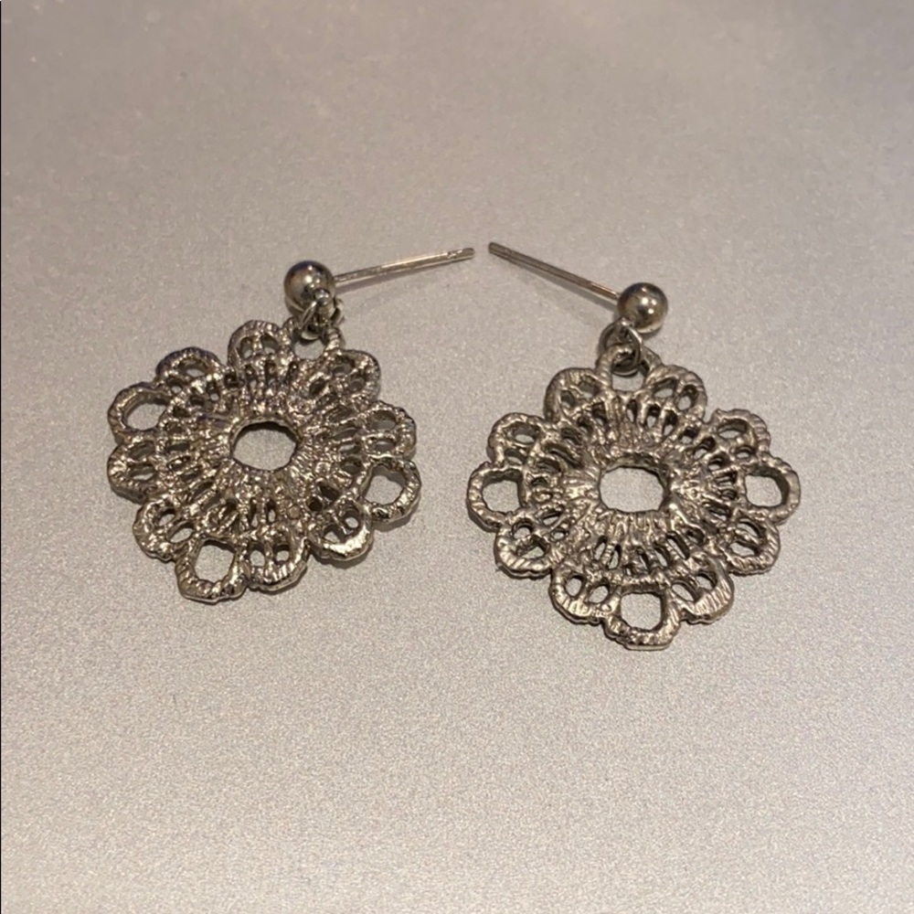 Silver Intricate Detail Earrings